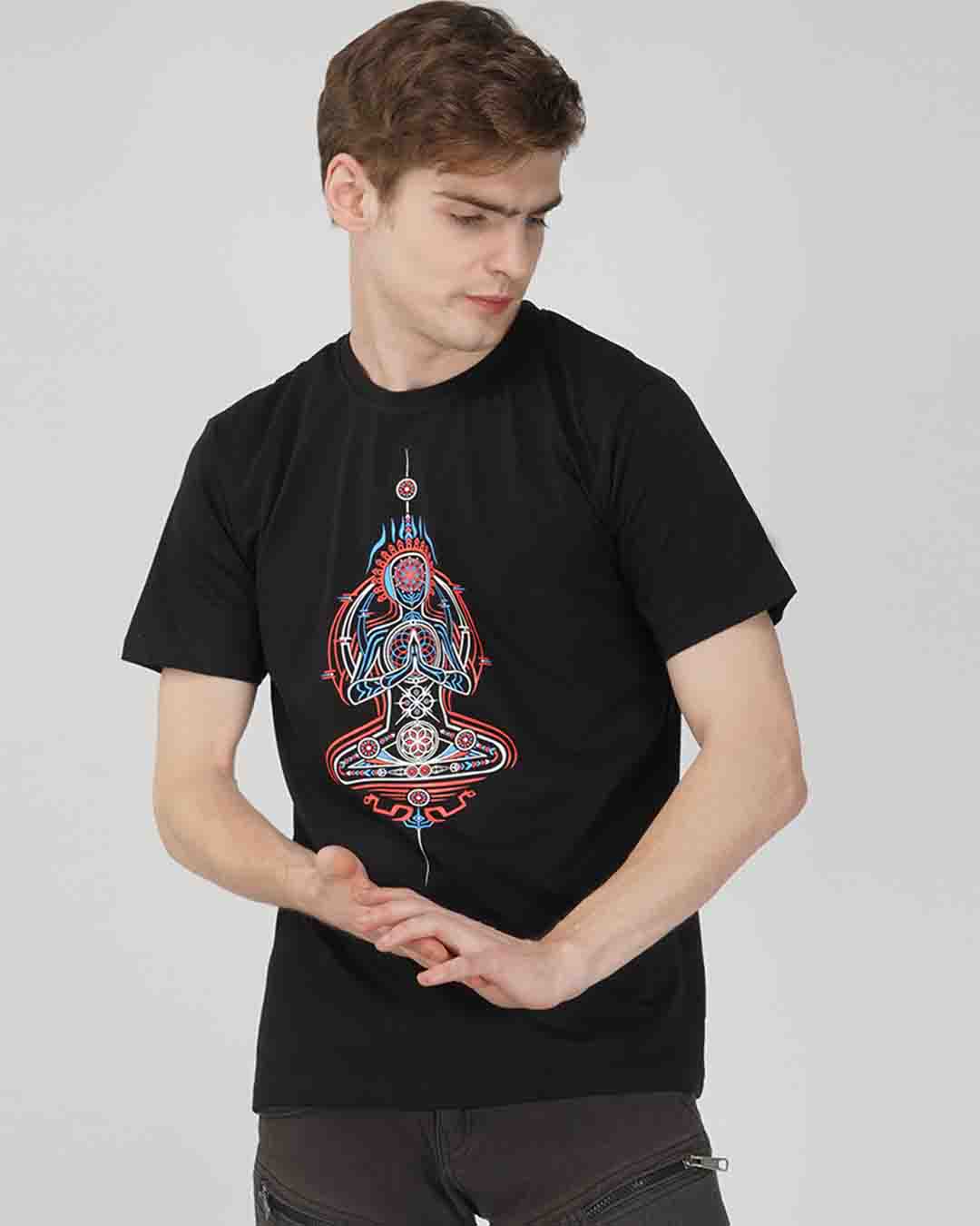 Unity Of Spirit 0.2 Glow In The Dark katoenen T-shirt met halve mouwen