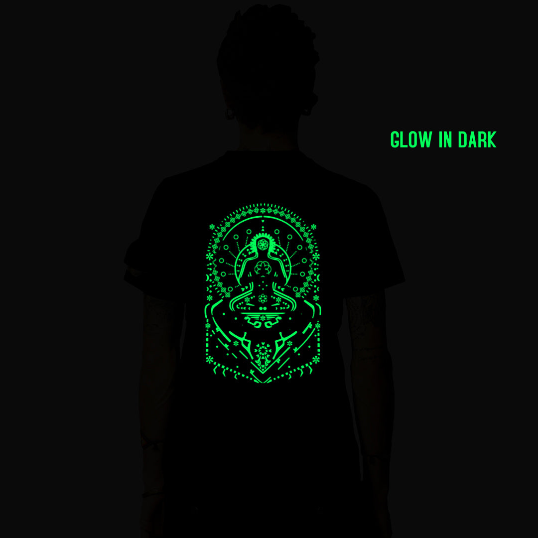 Unity Of Spirit 0.2 Glow In The Dark katoenen T-shirt met halve mouwen