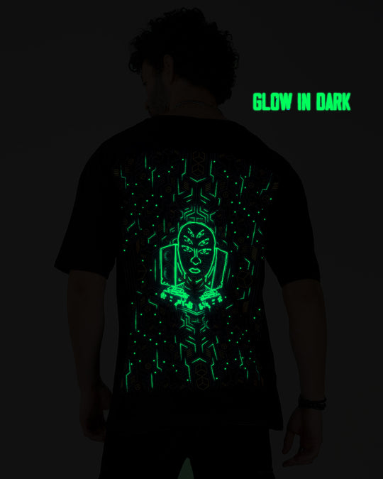 Modular Frequency | UV Light Reactive & Glow In Dark | Oversized T-Shirt