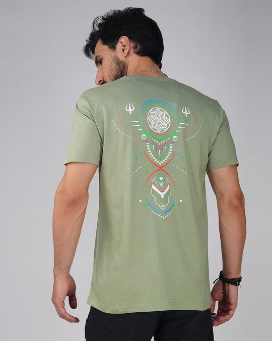 Spiritual Ritual Spring Green UV Light Reactive Plus Glow in Dark T-Shirt