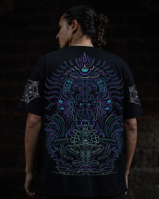 Astral Anatomy | UV Light Reactive | Oversized Cotton T-Shirt