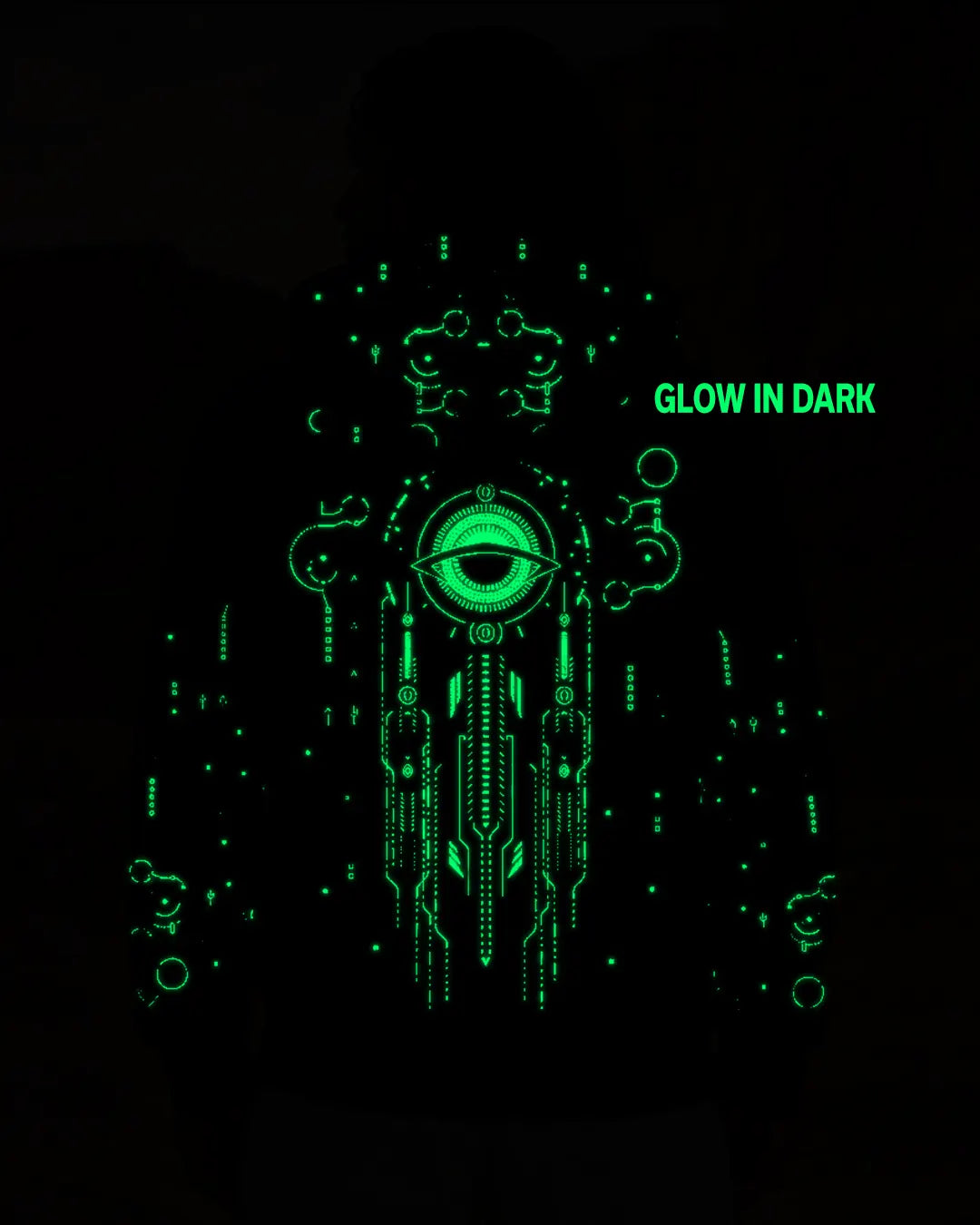 Observatory UV Reactive &amp; Glow in the Dark Hoodie — back view 1