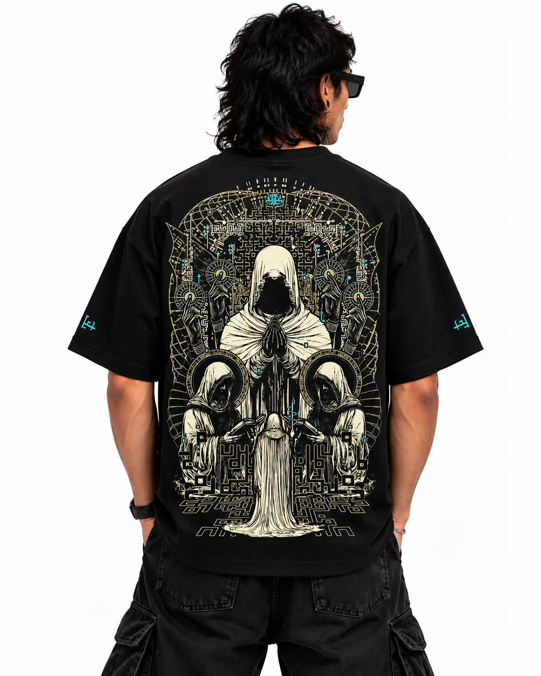 Sum-Morning UV Reactive Oversized T-Shirt | Ultra Tribe