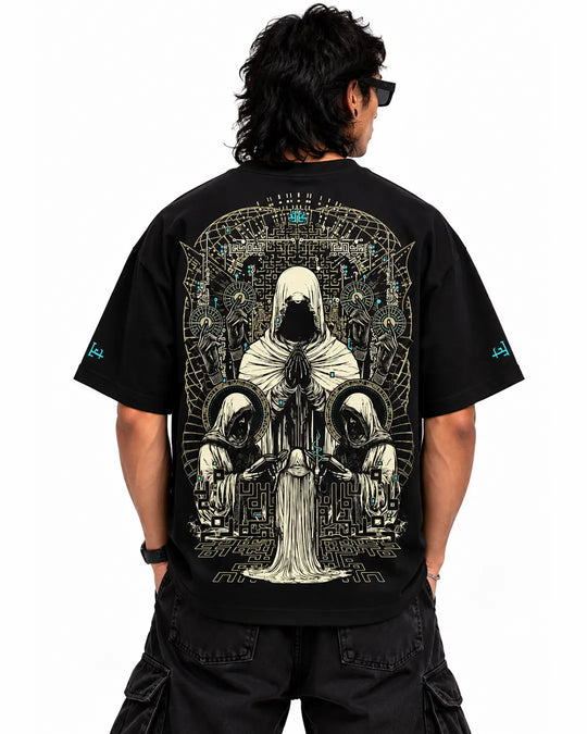 Sum-Morning UV Reactive Oversized T-Shirt | Ultra Tribe