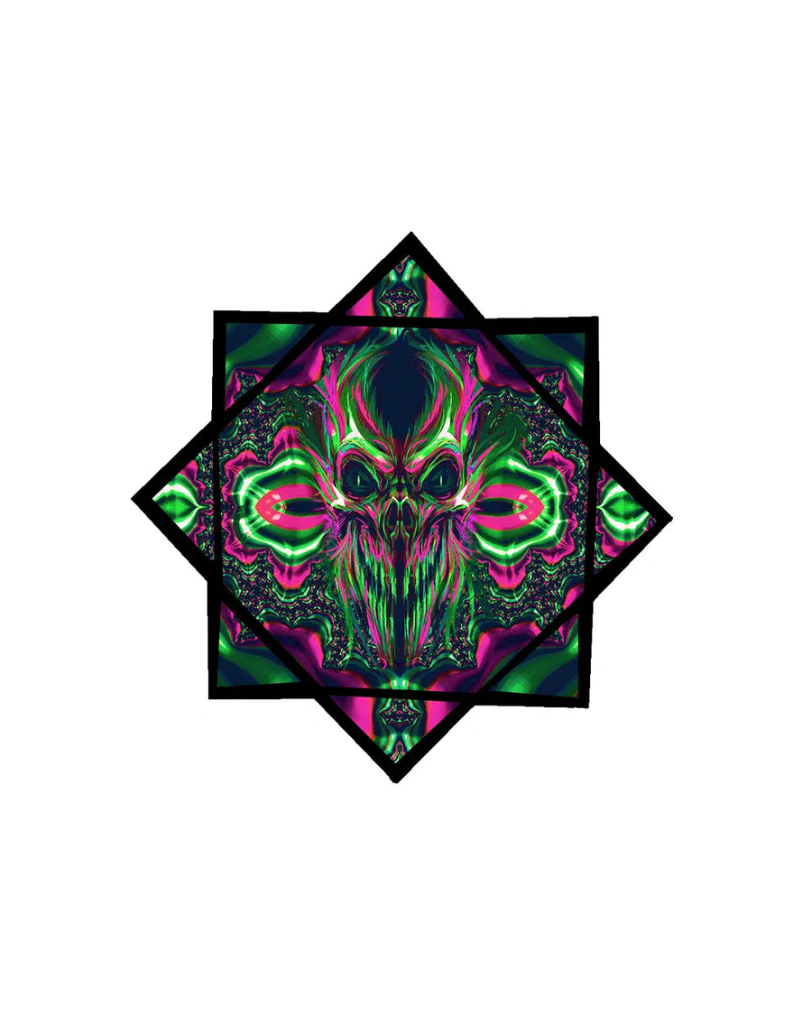 Trippy Skull| UV Reactive Spinning Dapostar Rave Festival Flow Toy