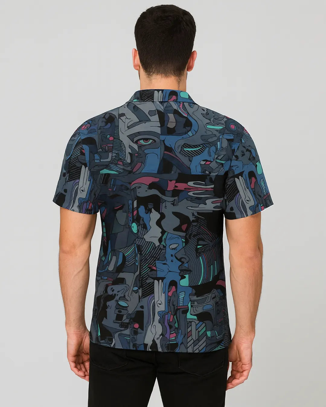 Faces Full Printed Relaxed Fit Shirt