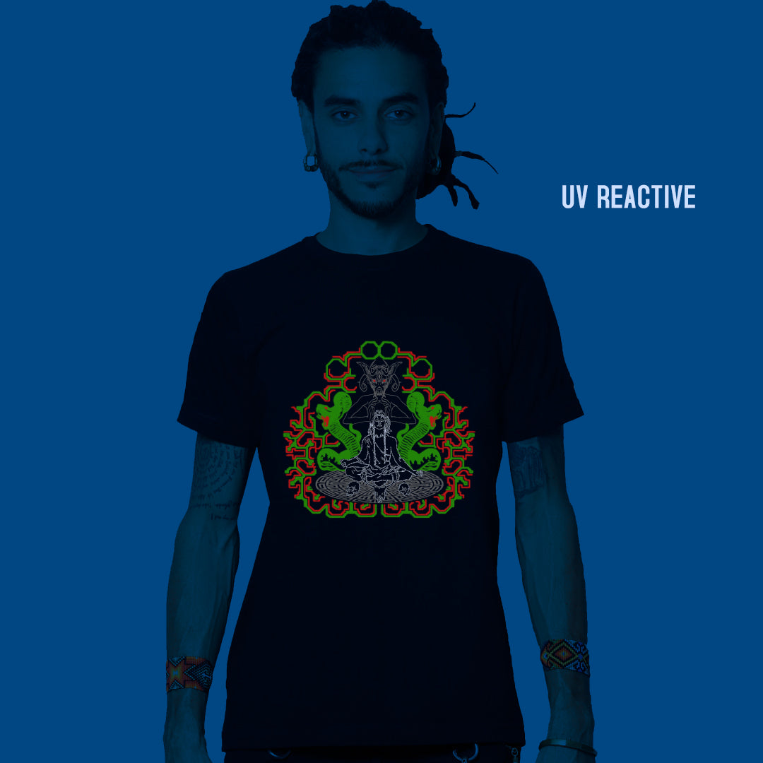 Meditation Shaman UV Reactive & Glow in the Dark T-Shirt