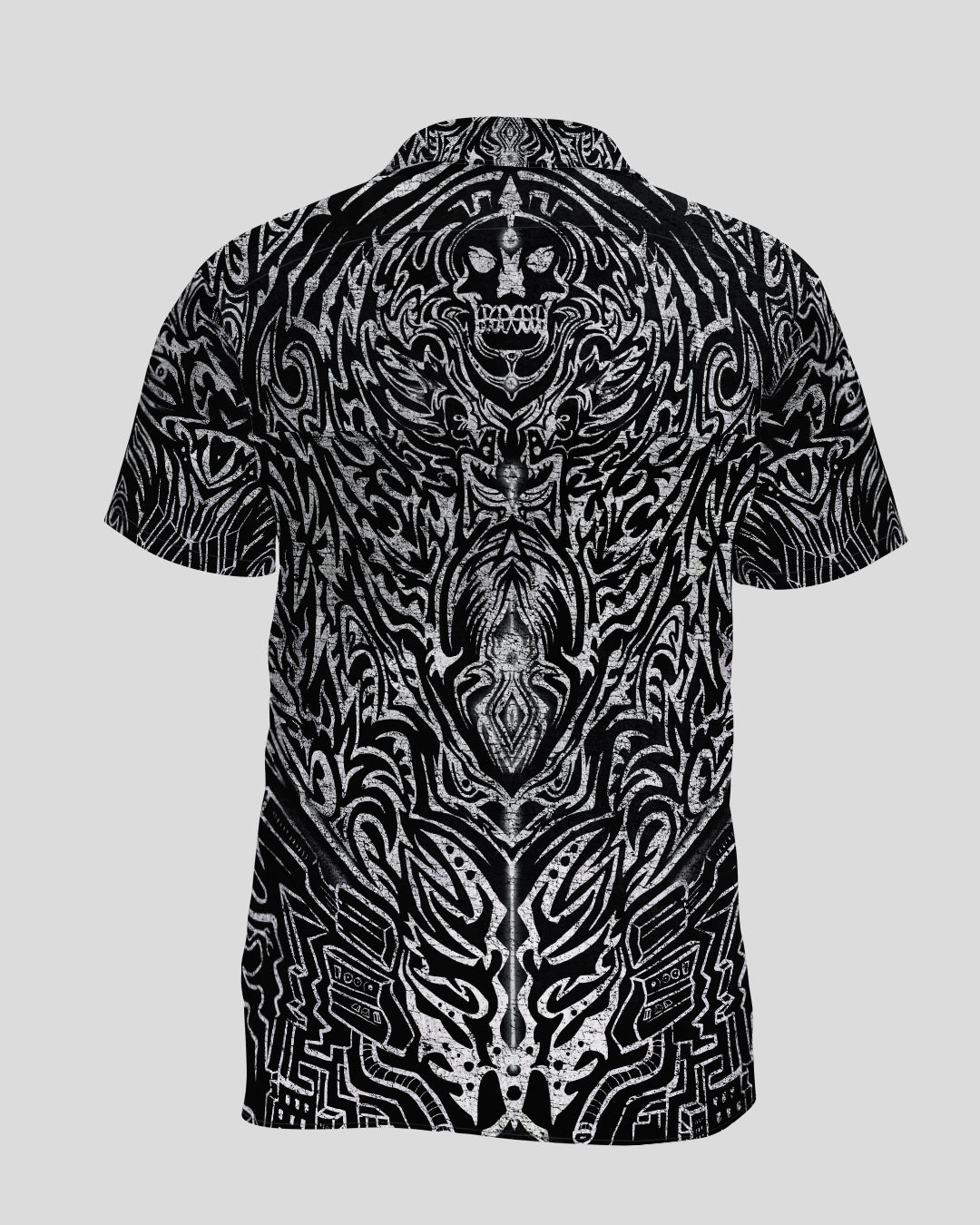 Skull Full Printed Relaxed Fit Shirt