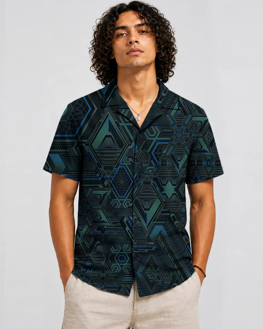 Modular Hexaspace Full Printed Relaxed Fit Shirt
