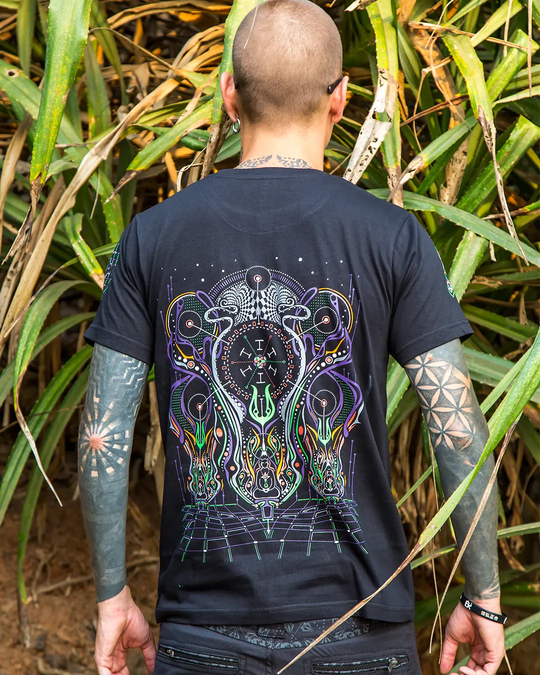 Spiritual Network | UV Light Reactive Cotton T-Shirt