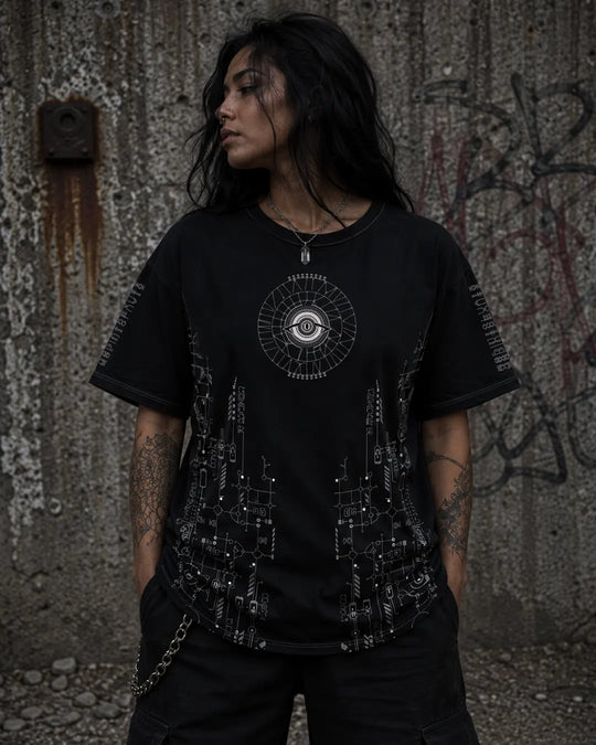 Observatory  | UV Light Reactive &amp; Glow In Dark | Oversized T-Shirt