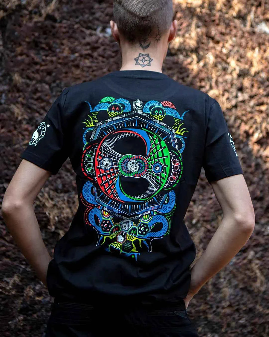 Damaru  Cotton Half Sleeve UV Plus Glow In The Dark