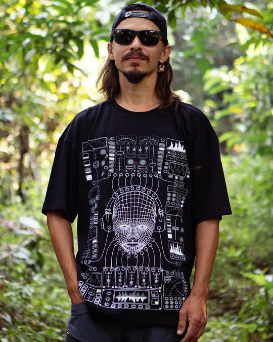 Modular Trance | UV Light Reactive & Glow In Dark | Oversized T-Shirt