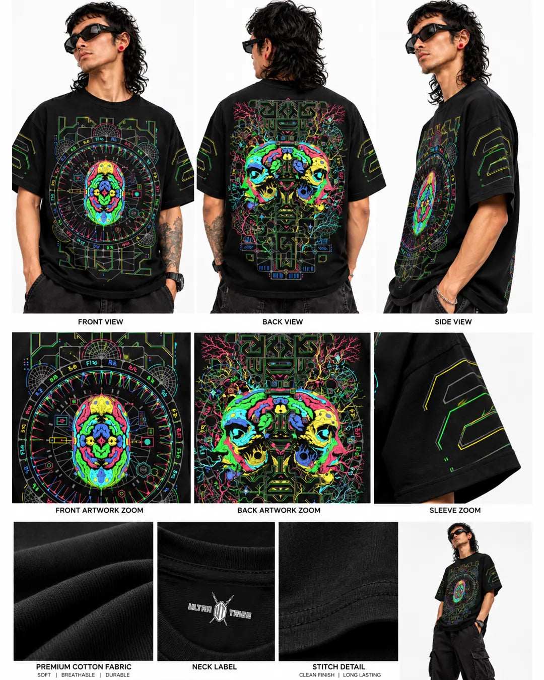 Ultra Tribe Oversized tees view and details