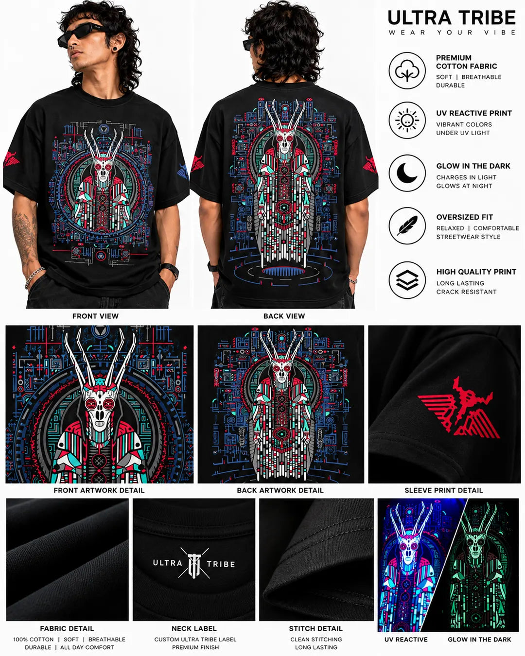 Ultra Tribe new drop campaign showcasing the latest styles from its graphic clothing collection.