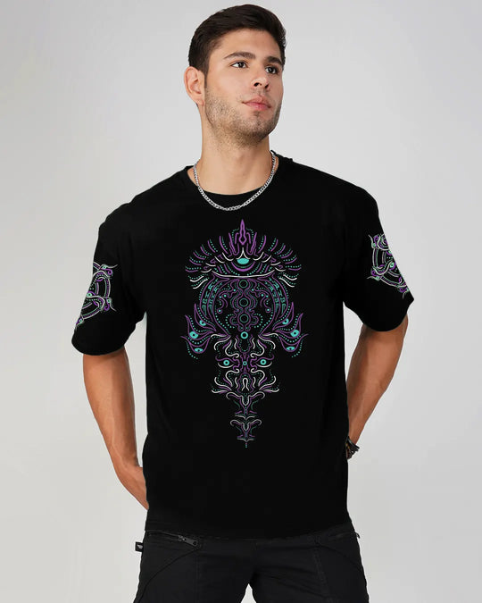 Astral Anatomy | UV Light Reactive | Oversized Cotton T-Shirt