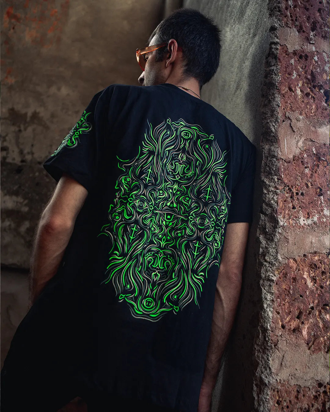LSD Monster UV Light Reactive Regular Fit T-Shirt with UV-reactive artwork main product view