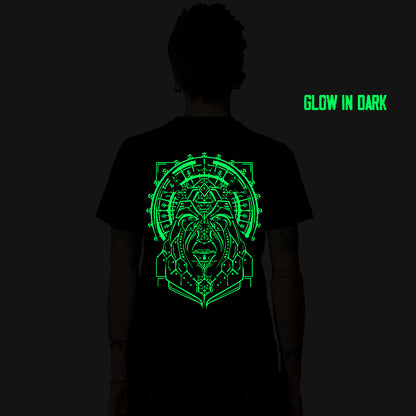 T-shirt Shaman Face 0.1 réactif aux UV et phosphorescent