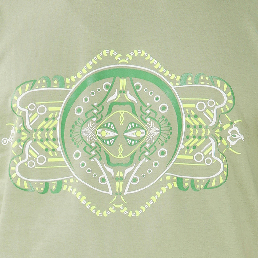 Unity of Form Spring Green UV Light Reactive Plus Glow in Dark T-Shirt