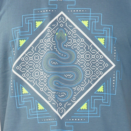 Vasuki Ocean Blue UV Reactive Plus Glow in Dark T-Shirt