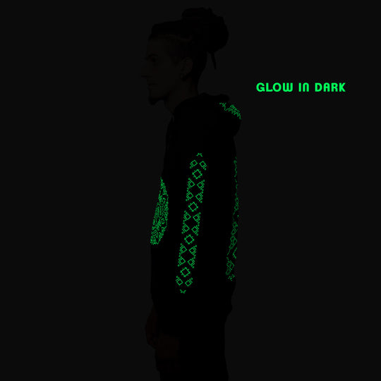 Serpent Glow In The Dark katoenen hoodie