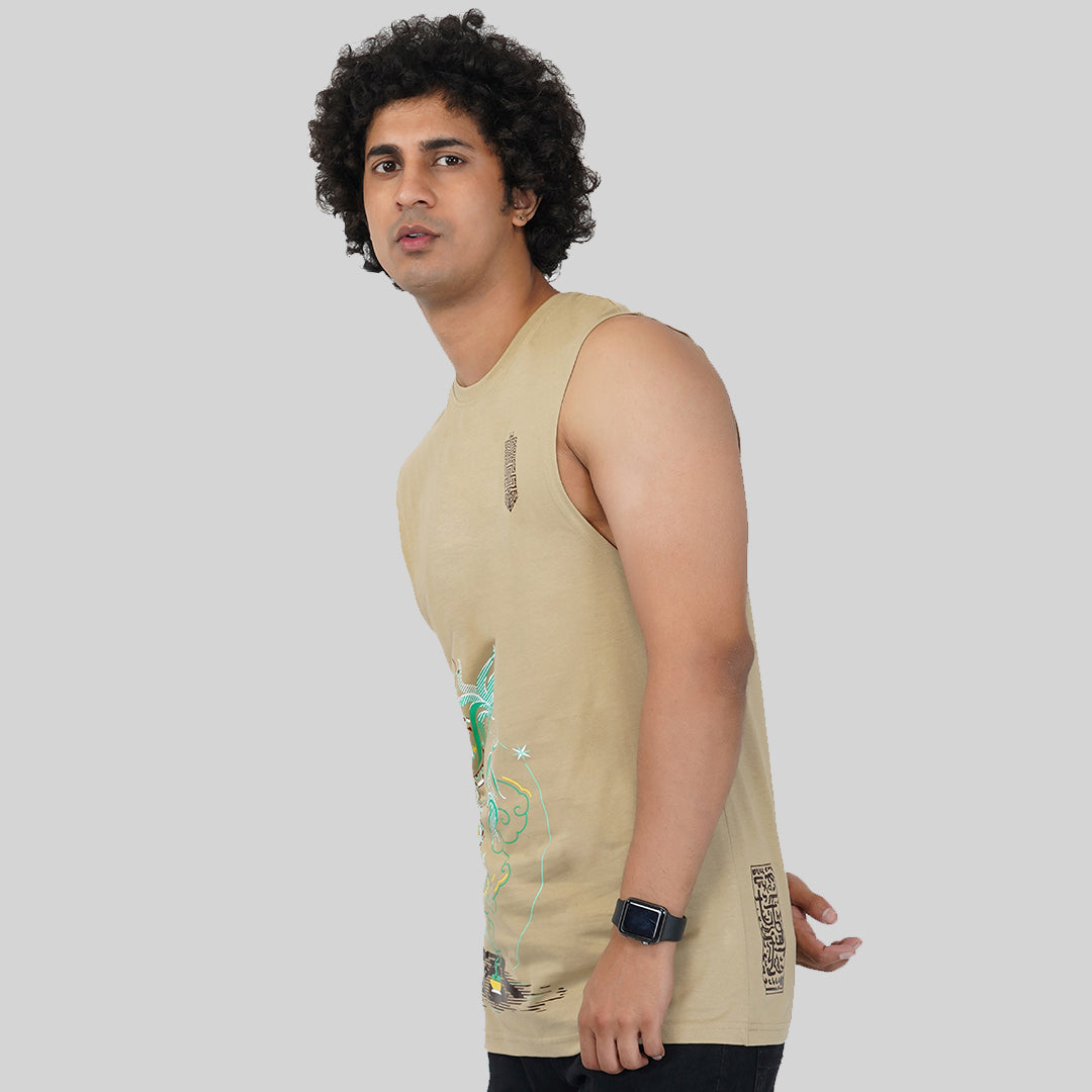Rivermonk T-shirt sans manches en coton pour homme