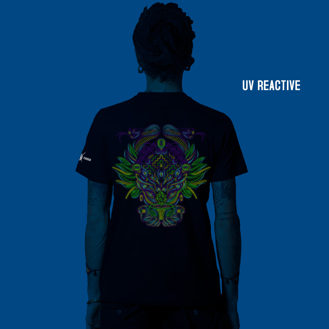 T-shirt Ayahuasca réactif aux UV