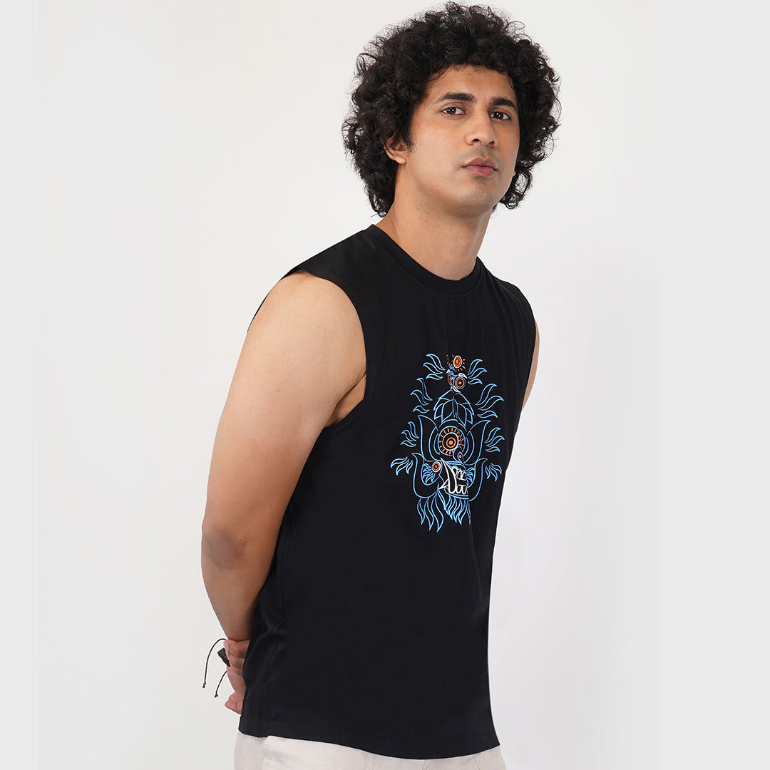 Shaman Mask UV Reactive & Glow in the Dark Cut Sleeve