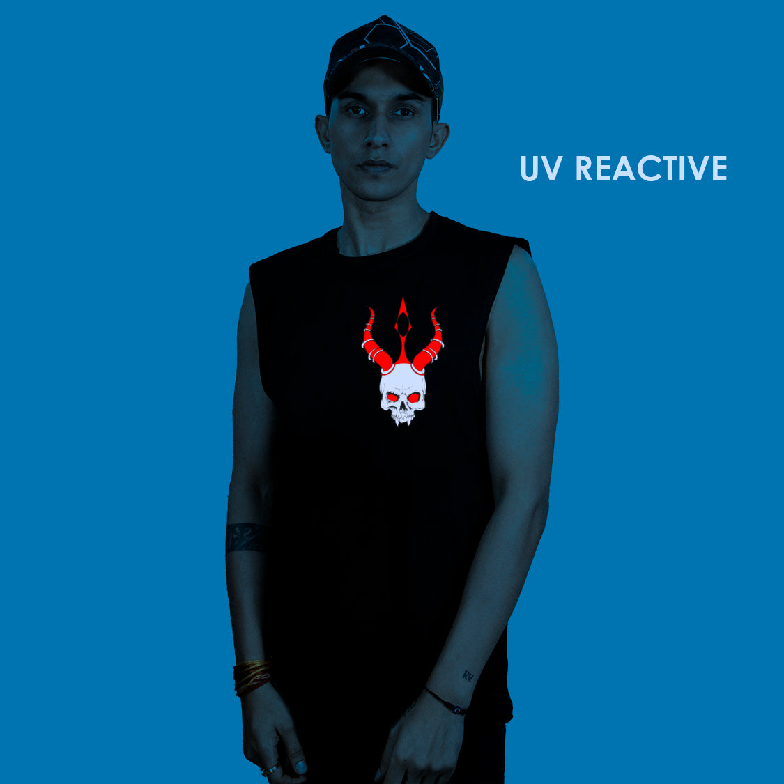 Mahakali UV Reactive &amp; Glow in the Dark Cut Sleeve