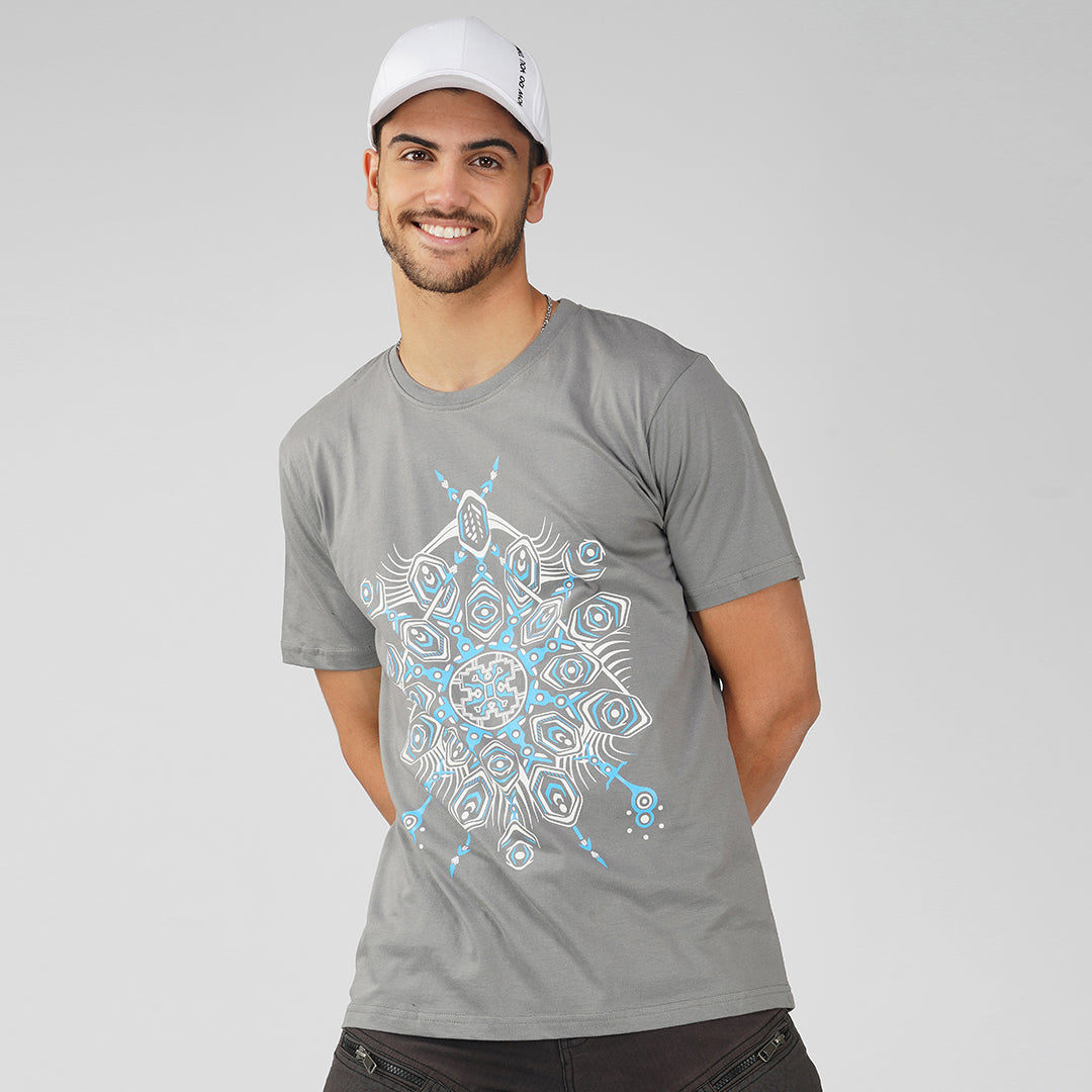 Ultra Tribe Official Grey UV Reactive Plus Glow in Dark T-Shirt