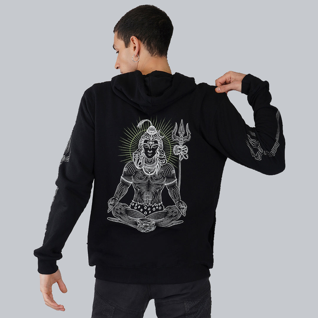 Shiva Power Glow In The Dark katoenen hoodie