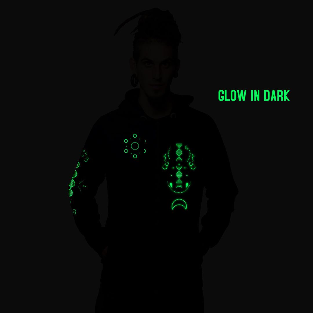 DMT Demon 0.2 Glow In The Dark katoenen hoodie