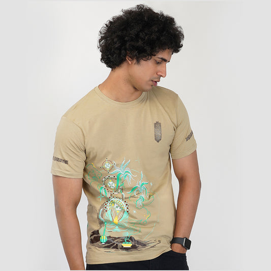 T-shirt Rivermonk à col rond et demi-manches