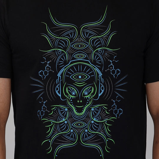 DJ Alien UV Light Reactive T-Shirt