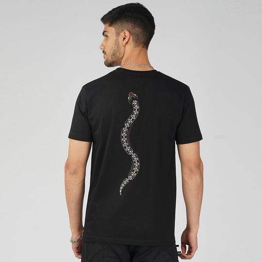 T-shirt Vasuki 0.2 en coton à demi-manches qui brille dans le noir