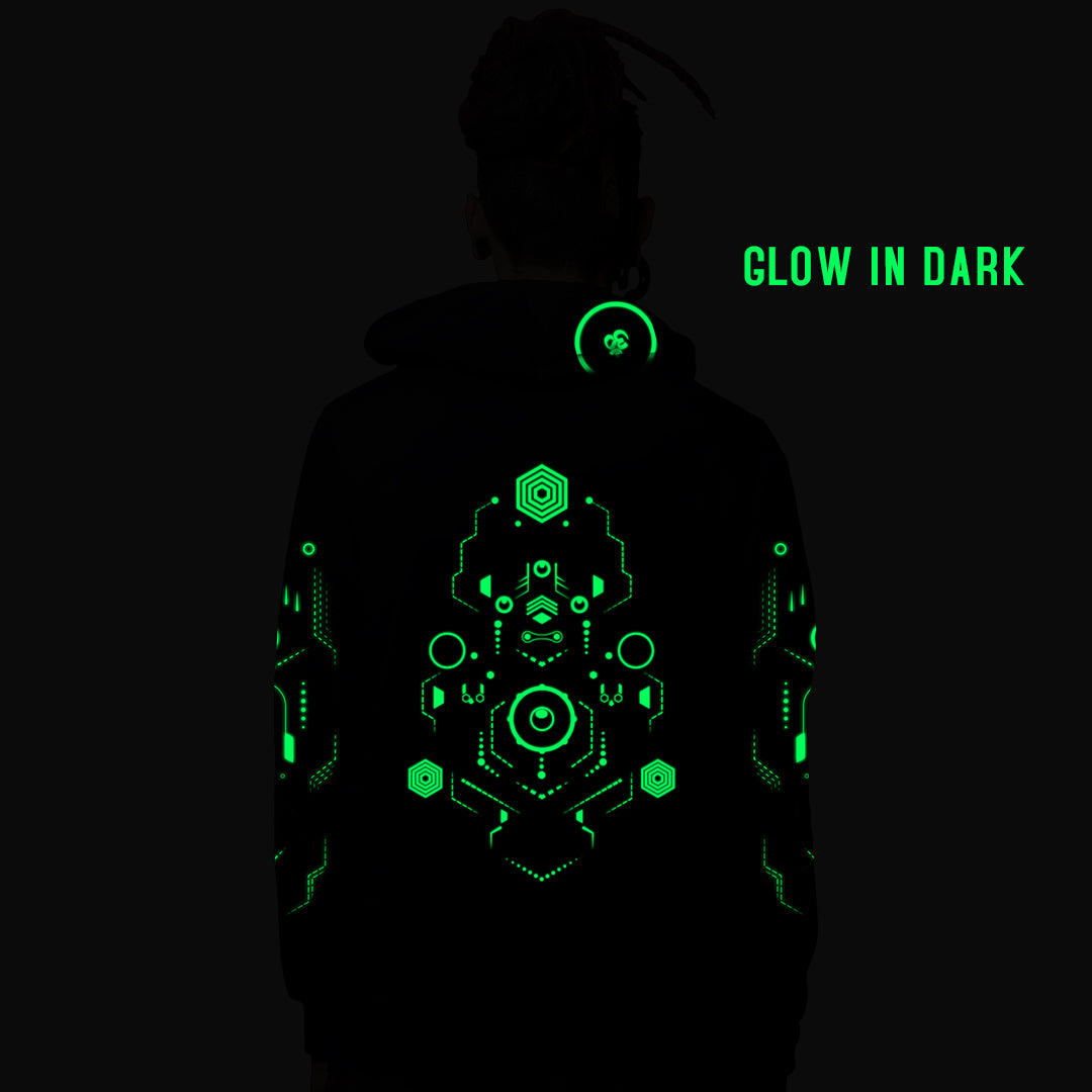 Hitech Shaman 0.1 Glow in Dark katoenen hoodie
