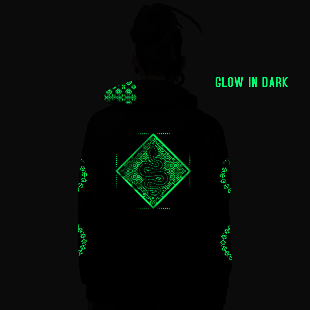 Vasuki 0.2 Glow In The Dark katoenen hoodie