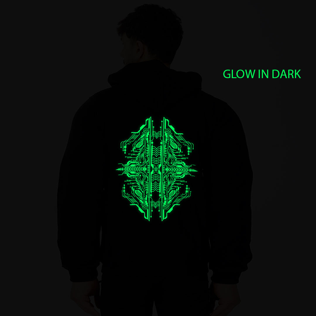Transmute Glow In The Dark Cotton Hoodie